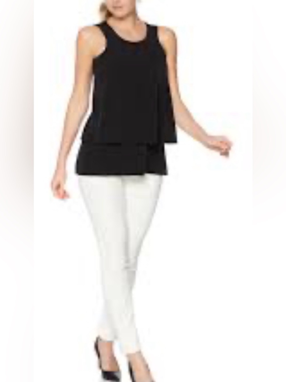 DG2 by Diane Gilman Mixed-Media Easy Tank - Basic 1X NEW